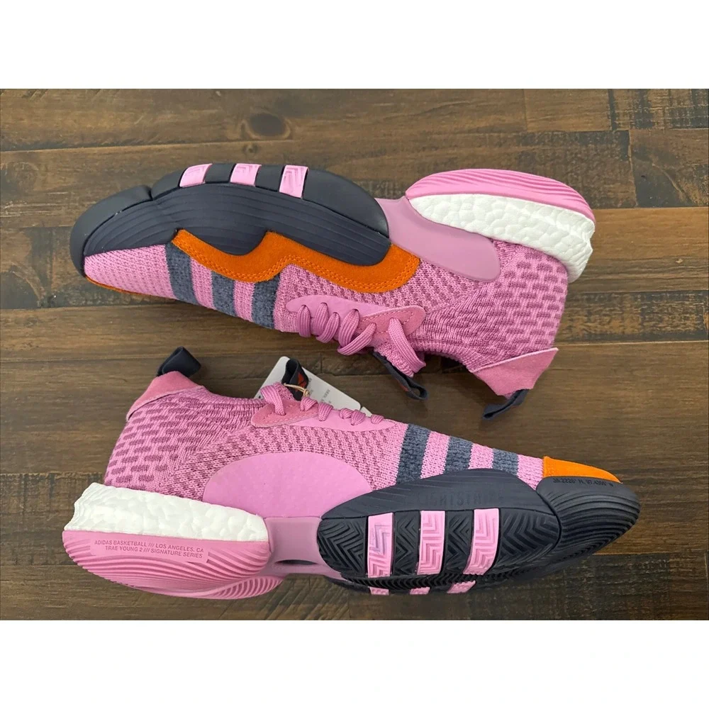 New Adidas Trae Young 2 Basketball Shoes Statosphere HO6483 Men's Sz 9.5 Lilac